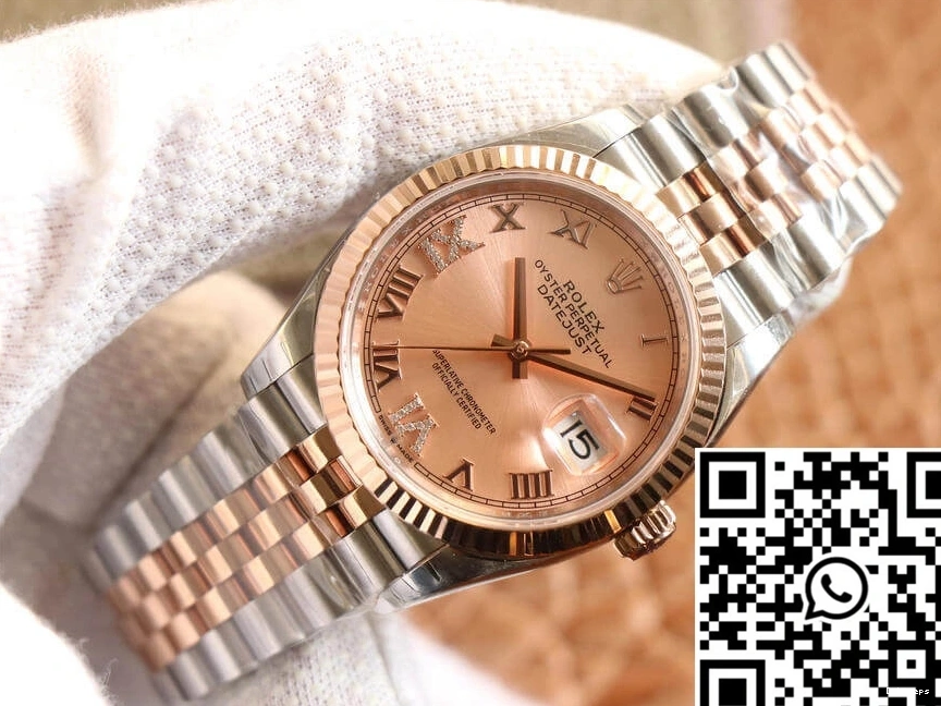 Diamonds Rose M126231-0027 Factory Gold EW Rolex Dial Datejust 0306